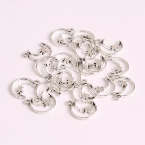 Shein 20 piezas colgante hecho a mano con forma de luna