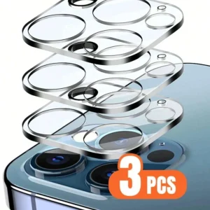 Shein 3 protectores de lente de vidrio templado de cámara compatibles con iPhone 13 pro max