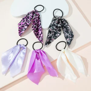 SHEIN 5 Piezas/set Colas De Caballo De Tela Satinada