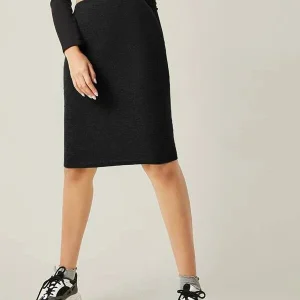 SHEIN BASICS Falda Algodón De Cintura Elástica