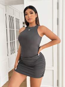 SHEIN EZwear  Vestido ajustado  Talla grande