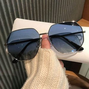 Shein Gafas de sol redondas de verano para mujer de lujo