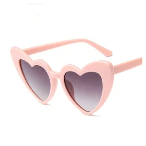 SHEIN Gafas De Sol Rosas Con Estilo De Diseño De Corazón