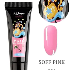 SHEIN Gel De Construcción Rápida De Uñas Rosa Suave