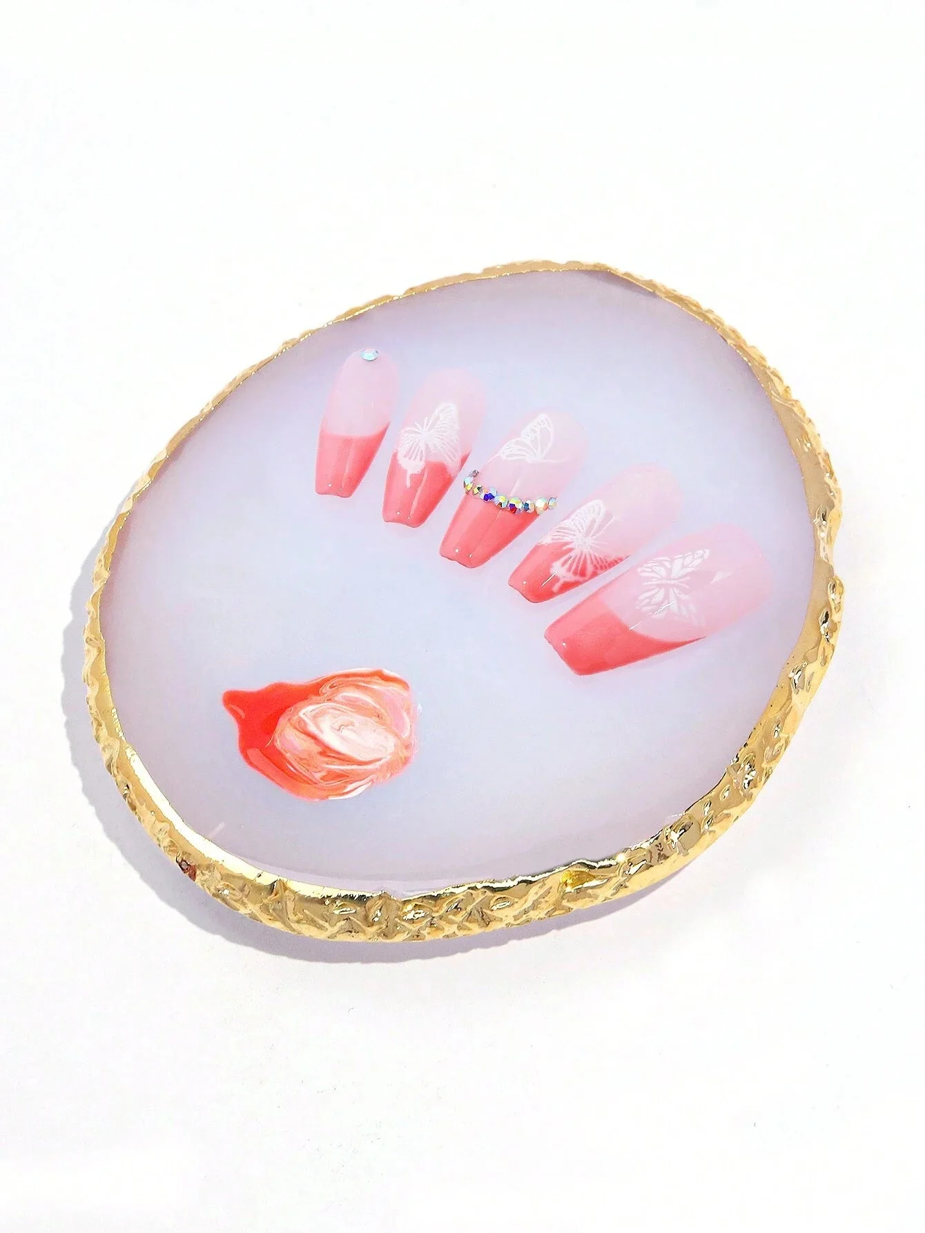 SHEIN Juego de paleta de mezcla de colores para decoración de uñas - Imagen 3