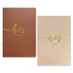 Shein Libros de votos para bodas para él y para ella