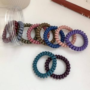 SHEIN Mujer 10 piezas Cintas para el pelo de colores versátil alambre de bobina