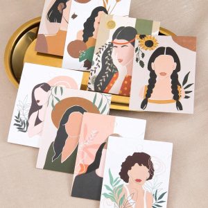 Shein Paquete de 20 tarjetas de presentación con patrones aleatorios, 6 x 8 cm, adecuadas para exhibir joyas de mujer