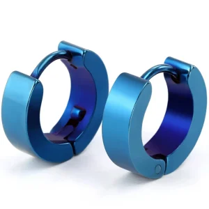 Shein pendientes redondos de acero inoxidable hipoalergénicos