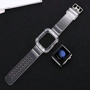 Shein Reloj de pulsera de silicona monocromática de una pieza para mujer y hombre 42/44/45mm