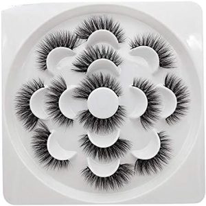 SHIDISHANGPIN 7 pares de pestañas postizas 3D G200 naturales largas