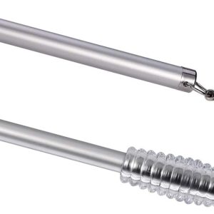 Solokos Barra para tirar de cortinas con barra de presión de metal