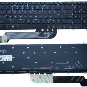Teclado de repuesto para laptop con retroiluminación para Dell Inspiron