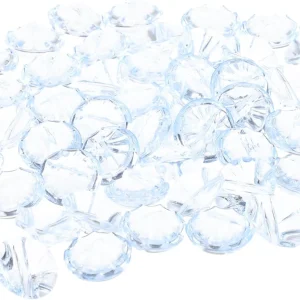 TEHAUX 50 Pcs Botones Redondos Transparentes De Costura