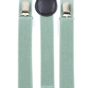 Tirantes en forma de y ajustables y elásticos en color verde salvia