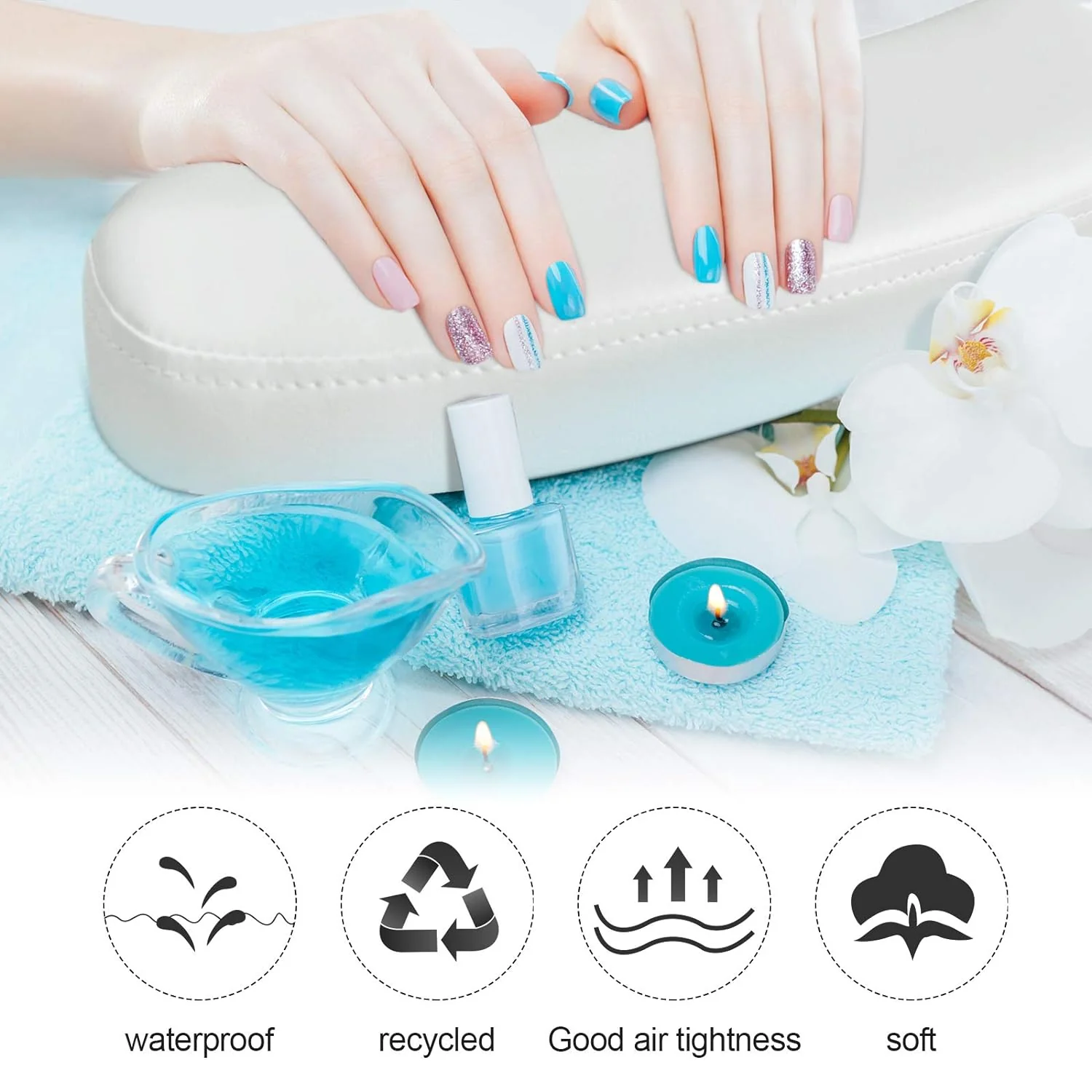 TOROKOM - almohadilla para manicura - Imagen 2