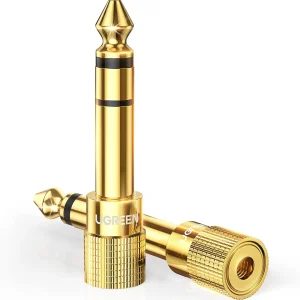 UGREEN Adaptador de conector para auriculares de 3,5 mm a 6,35 mm