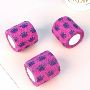 Vendaje con estampado de patas para mascotas