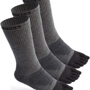 VWELL Calcetines para dedos de los pies, deportivos de algodón, 3 pares