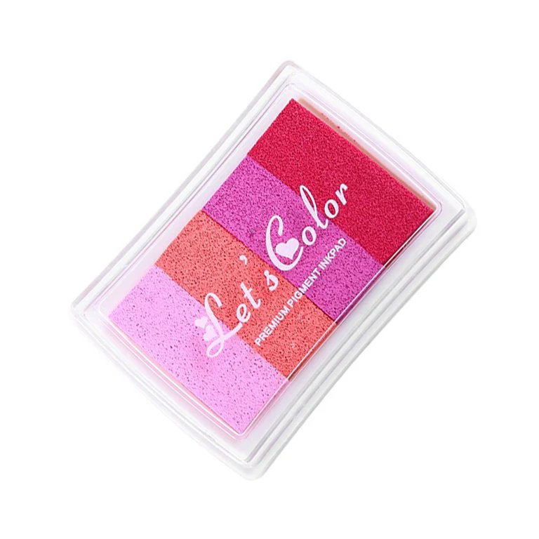 Worallymy Inkpad Pintura Sello Pad 4 Color Gradiente Portátil - Imagen 2