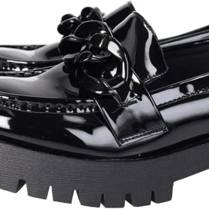 ZAPATOP W680 Zapatos Mocasines Negros para Mujer