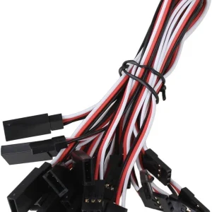 ZJ-Light 10 unids macho a hembra 3 Pin servo extensión cable cable 7.9 in